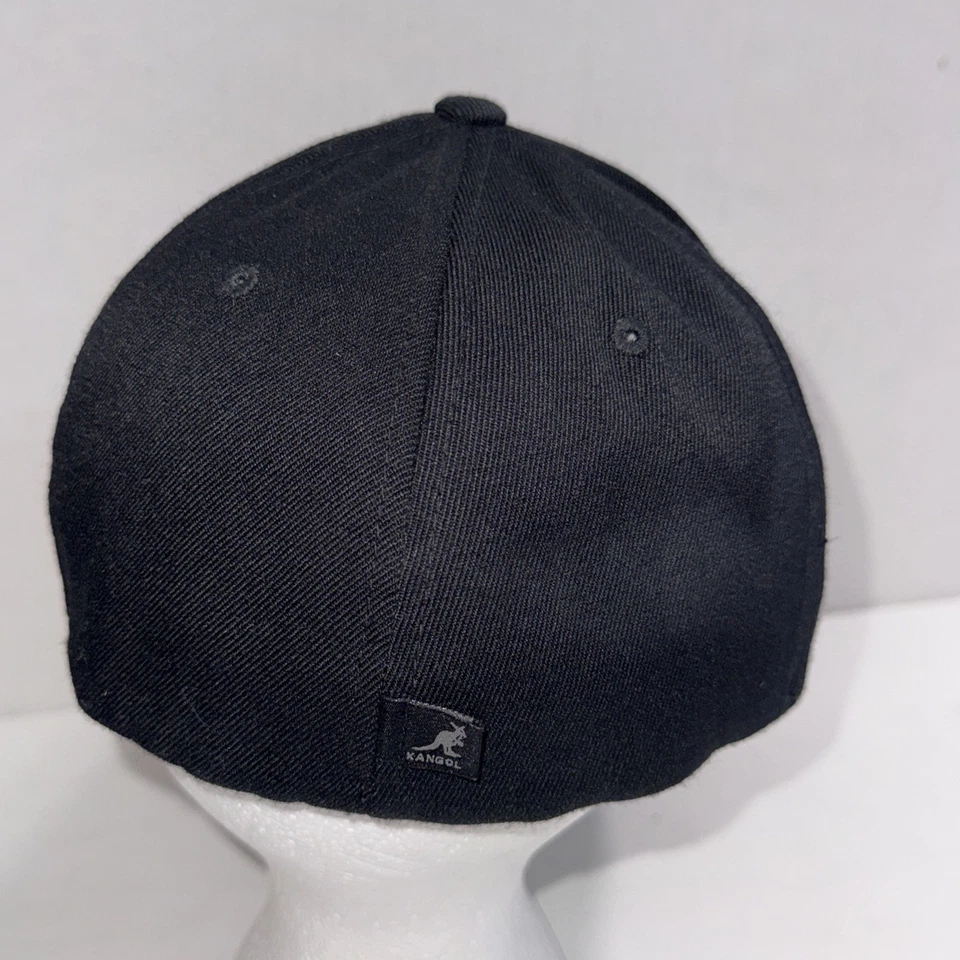 Boné Kangol Gorpcore preto beisebol ao ar livre algodão sarja exército chapéu flexfit G/XL - Imagem 4 de 4