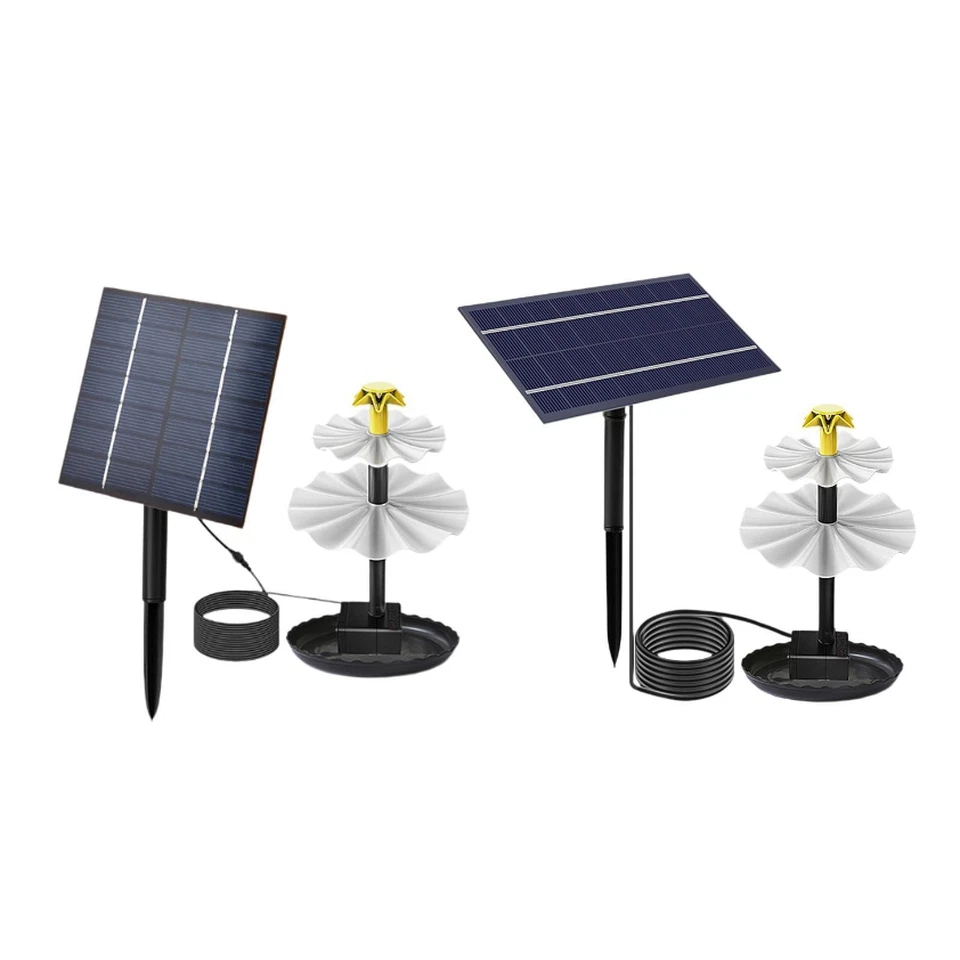 Solar Bird Bath Fountain DIY Waterfall