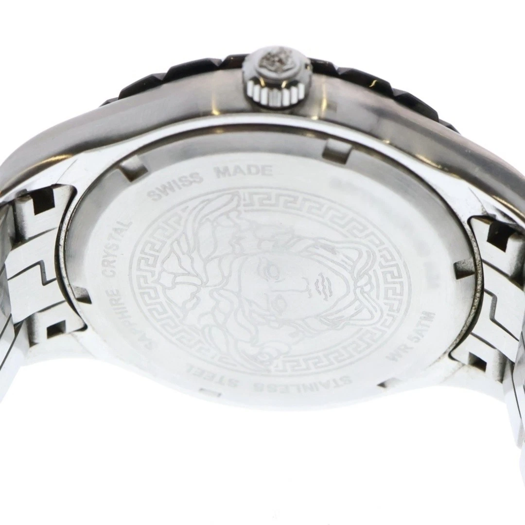 Orologio VERSACE HELLENYIUM GMT Helenium Quarzo Quadrante Nero VE1100219 Usatofb30