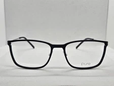 AIRLOCK Pure 2001, 002 Matte Black 54-17-145 Eyeglasses Frames