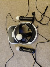 Sony PlayStation VR Headset Bundle, Processor Unit, 2 Move Controllers, HDMI