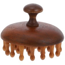 Manual Wooden Scalp Comb Wide Tooth Massage Hair Brush for Scalp Use