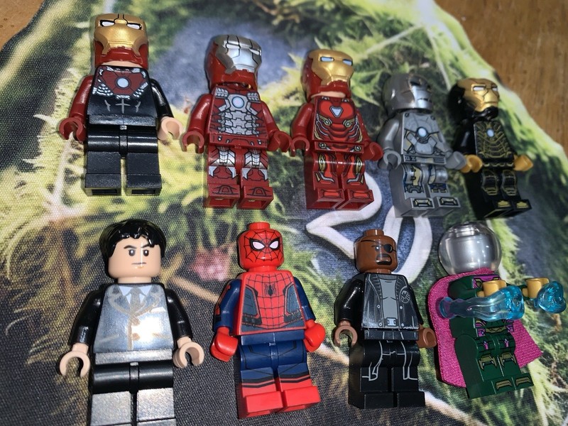 LEGO Iron Man Armor 76125, 40334 Promotional, Spider-Man 76130 Minifigures