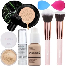 PHOERA Foundation,Head Air Cushion Cream Natural Foundation, PHOERA Primer