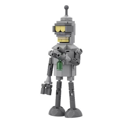 MOC Futurama Bender Roboter Baustein Cartoon bewegliche Mecha Steine KINDER Geschenke