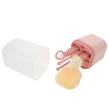 1 Set Baby Bottle Cleaning Set - 5-In-1 Silicone Nylon Brush Kit - Bottle