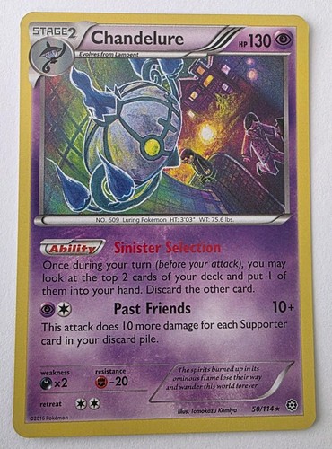Chandelure 50/114 XY - Steam Siege Holo NM