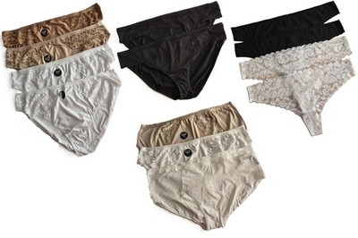 M&S Slips Pants Damen Tanga Slip Full Thong 2, 3, 4 oder 5 Paar Pack Größe 24