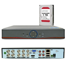 DVR 8 Canali UNIVERSALE 5 in 1 ibrido hard disk 1000 GB P2P Professionale 5MP