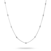 Thomas Sabo Halskette WeißE Steine Zirkonia Silber 50 Cm KE2340-051-14