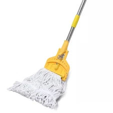 61 Inch Commercial Cotton Mop for Floor Cleaning with Long Handle Heavy Duty ...