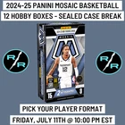 LEBRON JAMES - 2024-25 Panini Mosaic Basketball 1 Hobby Case Player Break