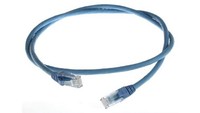 Kabel Kategorii 6, Niebieski, Wtyk Rj45/MęSki Rj45Dł.: 1M, Mat. Koszulki: Lszh R