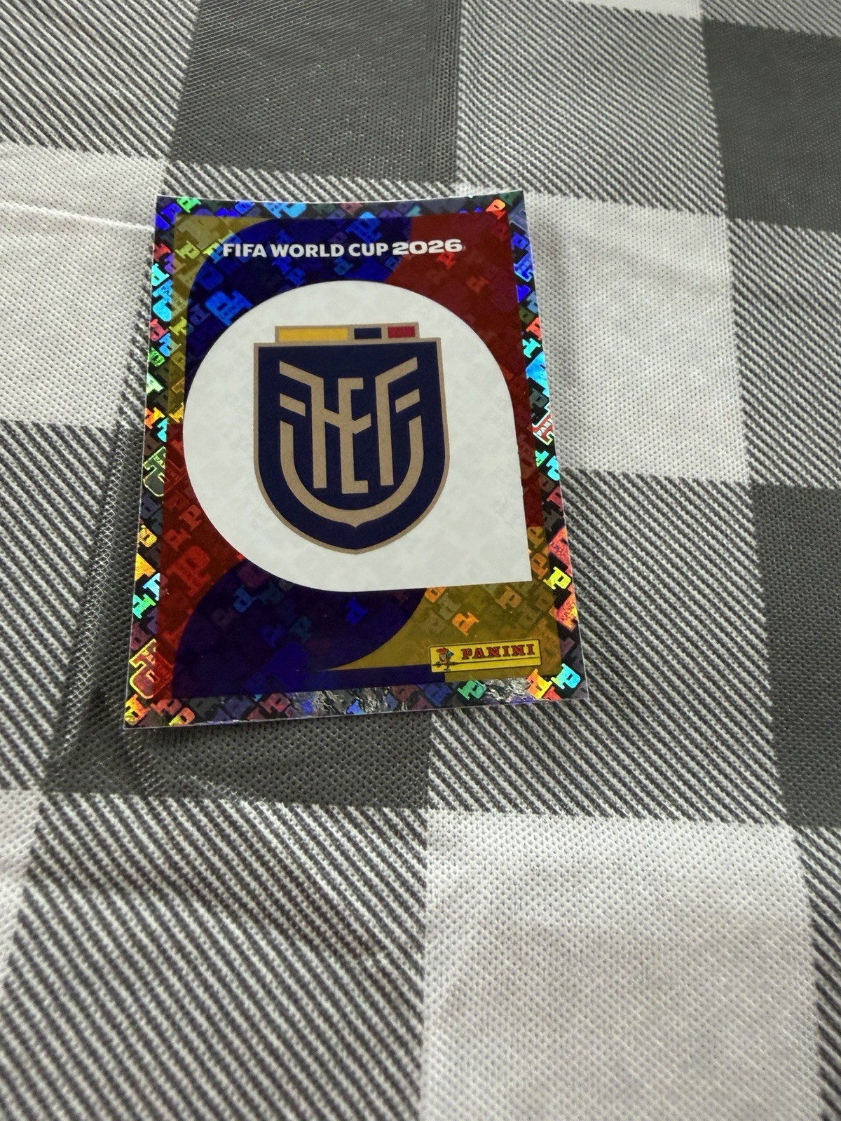 2026 Panini FIFA World Cup Sticker #ECU1 Ecuador Foil