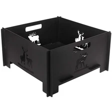 Portable Plug Fire Pit 15.8 Inch Collapsible Firepits for Outside Wood Burnin...