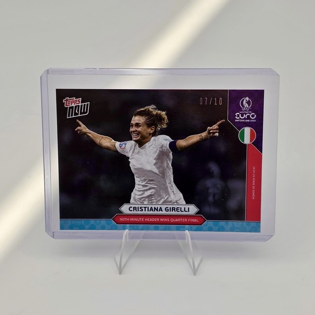Topps Now UEFA Women’s EURO 2025 – Cristiana Girelli Black Foil 07/10