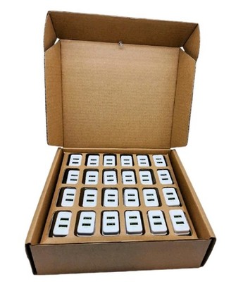Cell Phone Fast Charger US Wall Plug Dual USB Port Power Adapter Charging 24Pack