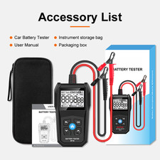 BT10 Automotive Battery Tester for 6V 12V 24V Vehicles SOC SOH Analysis