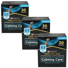 3 Pack Bundle Purina Pro Plan Calming Care Veterinary Supplement 30 Sachets/Box