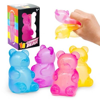 Gummy bear Super Solid Squishy Stress Squeeze Toys, Multicolor FAST SHIP