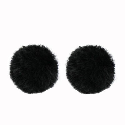 Mikrofon Windschutz 2 Stück Schwarz Mikrofon Windshield 1cm Lavalier Mikrofon