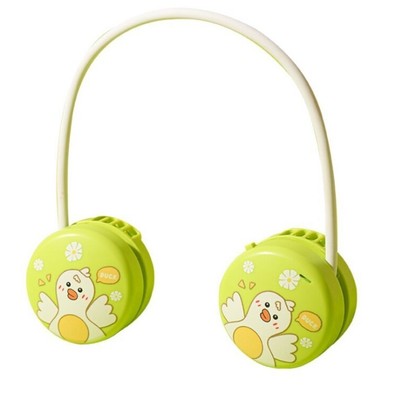 Cartoon Hanging Neck Fans USB Quiet Fan for Outdoor Camping Party