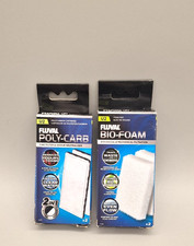 Fluval U2 Poly-Aktivkohle Filterpatrone 2 Stück (A490) + 2Stück Bio Foam