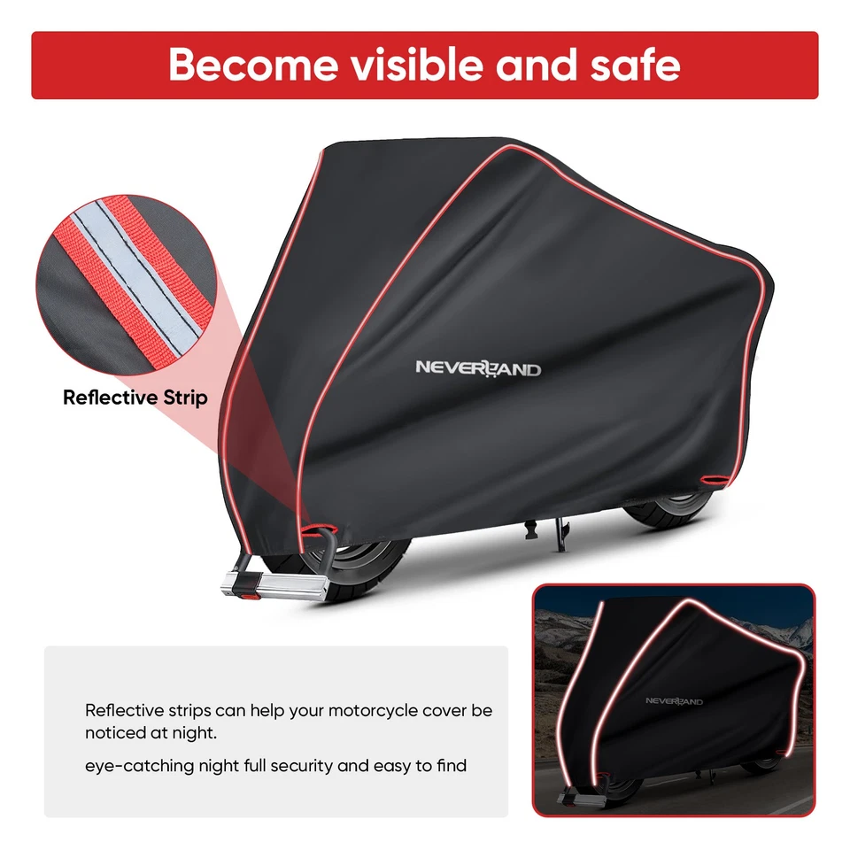 Cubierta de motocicleta XL impermeable para todo tipo de clima protección UV para Kawasaki Ninja ZX6R Foto 4 de 4