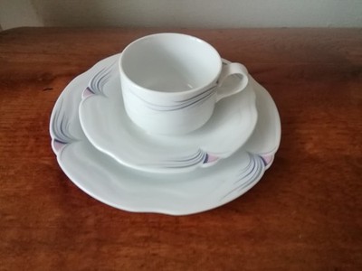 Königl. pr. Tettau Design Hanns Welling Kaffeegedeck Kaffetasse Untertasse 1990