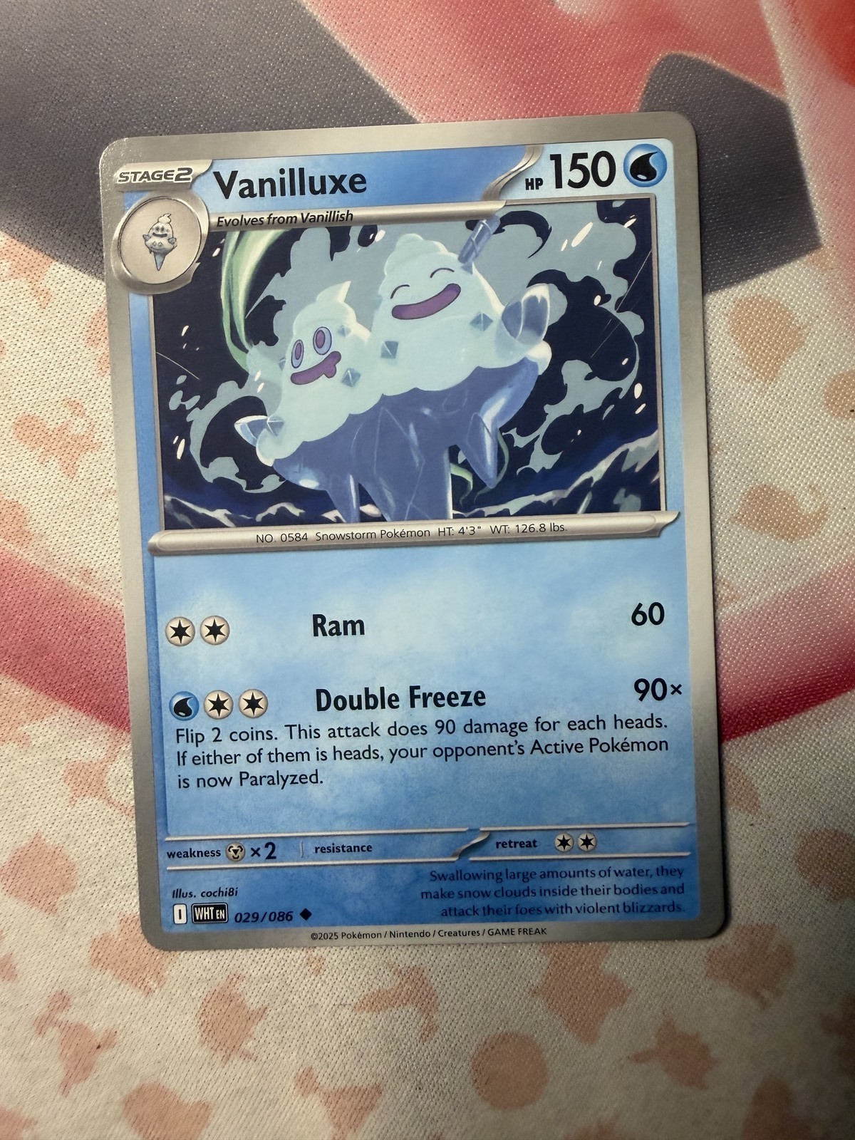 Vanilluxe Uncommon SV: White Flare 029/086 NM English Pokemon Card