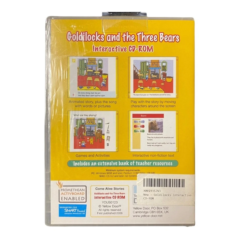Come Alive Stories Goldilocks Three Bears PC CD-ROM Interactive Educational Kids - Image 3 of 4