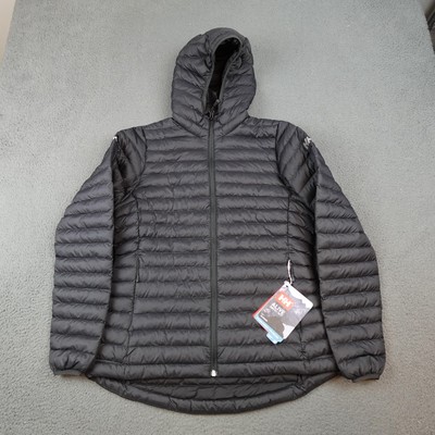 Helly Hansen Jacket Womens Medium Black Sirdal Hooded Insulator Puffer Coat