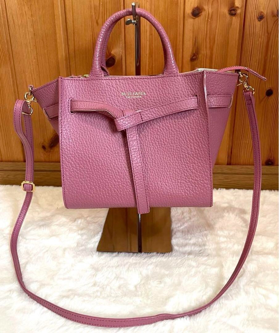 BURBERRY ブルーレーベル 2WAY バッグ ピンク