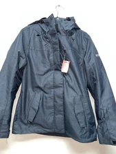 Roxy Women's Black Fleece inside Jacket Coat Medium #ML6