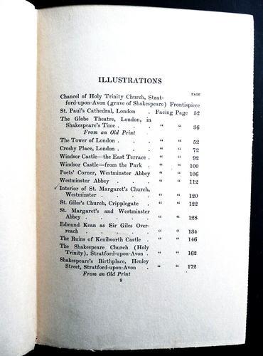 1910 • Shakespearse's England • By William Winter • 30 Photo Plates • Historic - Picture 7 of 16