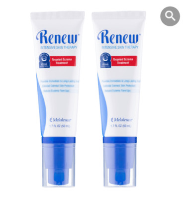 Melaleuca Renew Targeted Eczema Treatment Soothe Dry Skin 2 Packs 50ml ea NEW