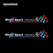 A Pair White M Motor Sport Perfect Decals Racing Stickers Garlands Fit For Bmw A Pair White M Motor Sport Perfect Decals Racing Stickers Garlands Fit For Bmw