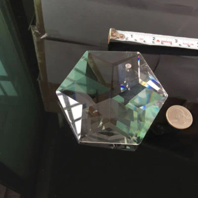 100mm Chandelier Lamp Pendant Glass Hexagram Crystal Decoration Prism Suncatcher