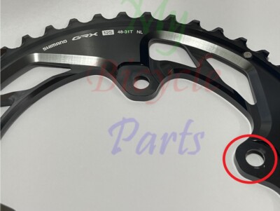 Shimano GRX FC-RX820 12 Speed 48T+31T Chainring Only New Take Off