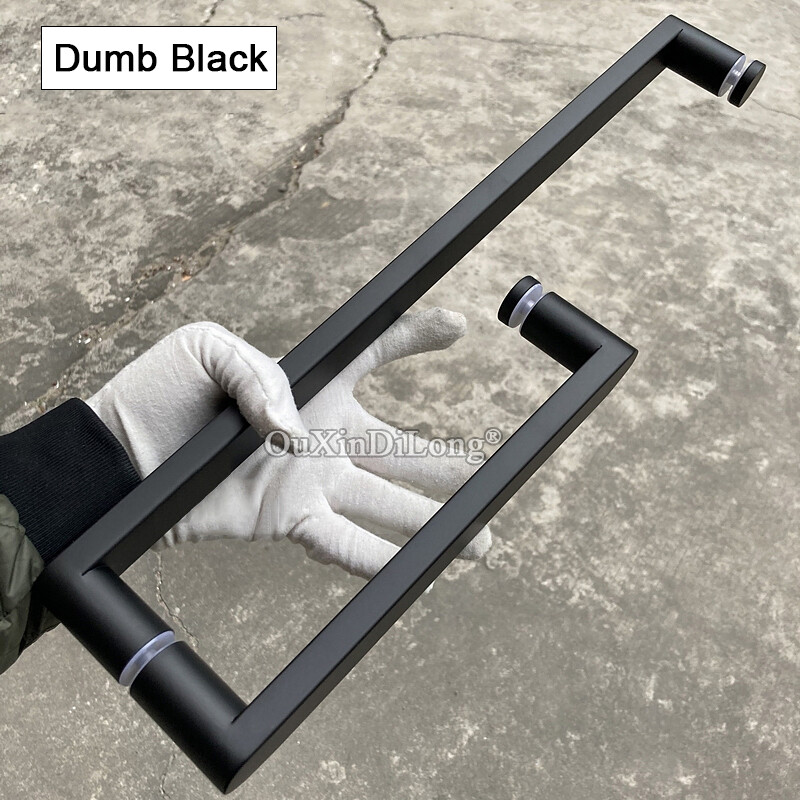 1PCS L Shape Stainless Steel Shower Door Handles Glass Door Push Pull ...