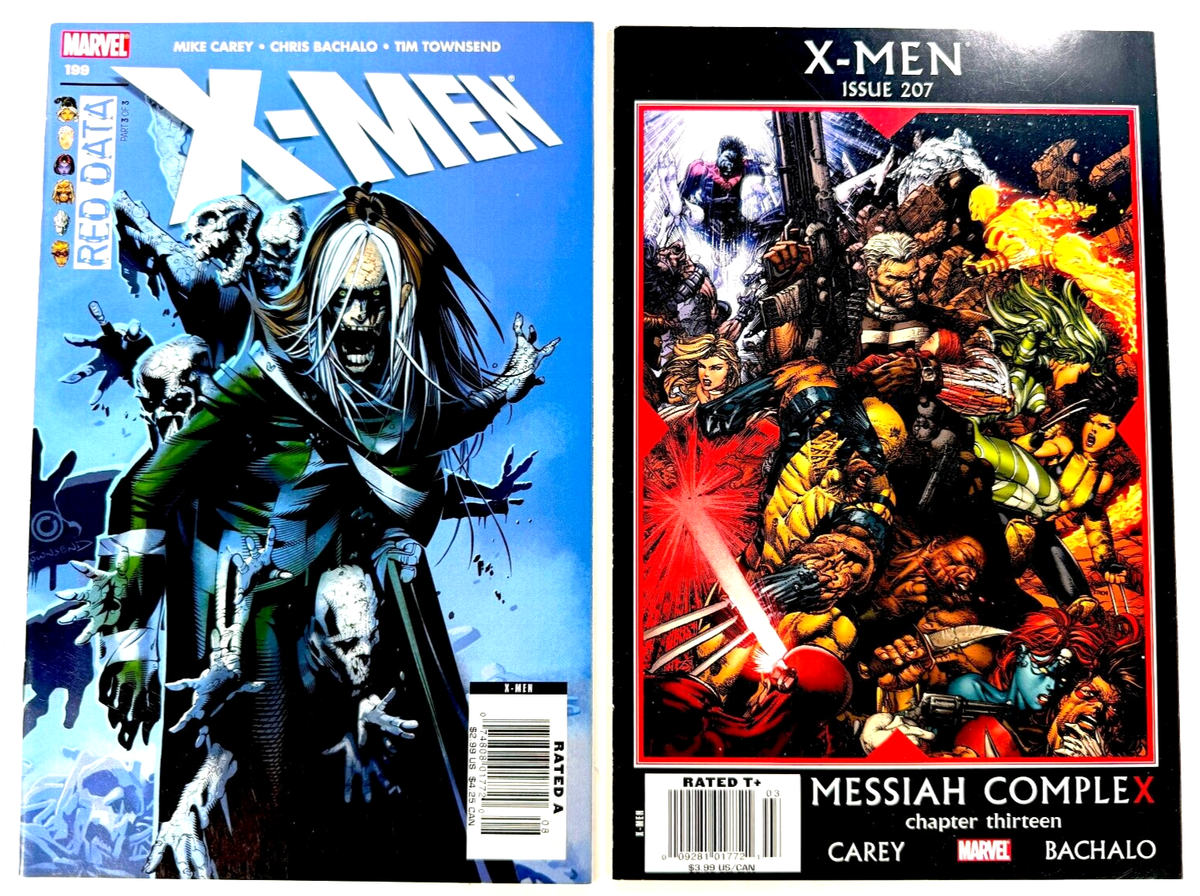 Marvel X-MEN (2007-08) #199 + #206 NEWSSTAND Lot ZOMBIE ROGUE VF