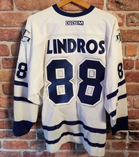 "NEW" Vintage Official Mens CCM Eric Lindros Toronto Maple Leafs Away Jersey XXL