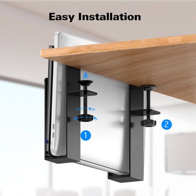Desk Laptop Holder Hangable Desk Side Holder for Laptop No Drill Desk great gift