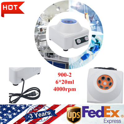 1Pc 6x20ml Electric Centrifuge Machine Portable Lab benchtop Centrifuges Medical