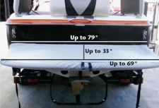 BOAT EXTENDED SWIM PLATFORM COVER - UNIVERSAL FIT - 69"W X 33"D - 11 COLORS