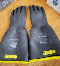 Honeywell NOVAX ANSI/ASTM D120 Class 2 Gloves 17000V AC SIZE 10 YELLOW