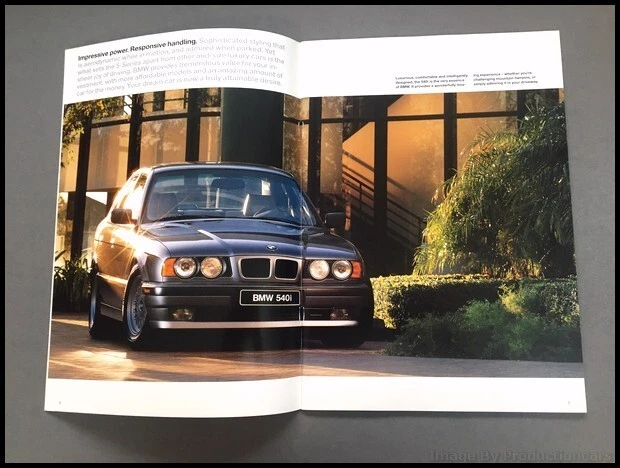 1995 BMW 525i 530i 540i 40-page Vintage Car Brochure Catalog - Touring - Image 3 of 4