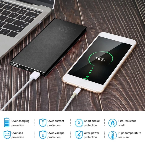 20000mAh Battery Pack for Heated Vest Jacket Pants Scarf USB Power Bank 5V/2.1A image 5