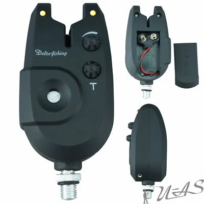 Delta Fishing Elektronischer Bissmelder Gelb Ton & Volumen Klinken Anschluss KVA - Bild 1 von 4