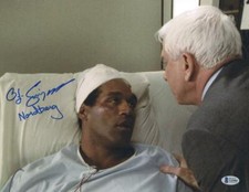 Oj Simpson Signed 11x14 Photo Naked Gun Authentic Autograph Beckett COA